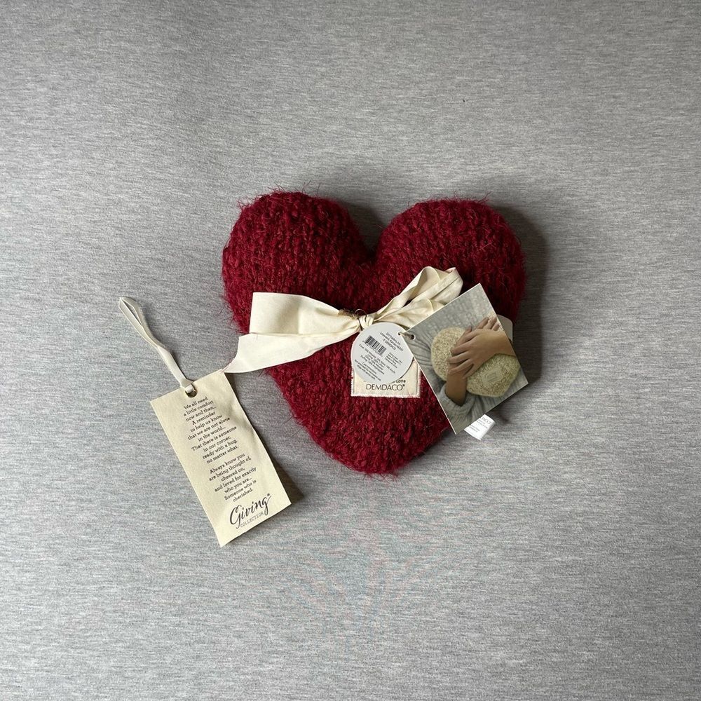 Demdaco Giving Heart Weighted Pillow - Giving Collection